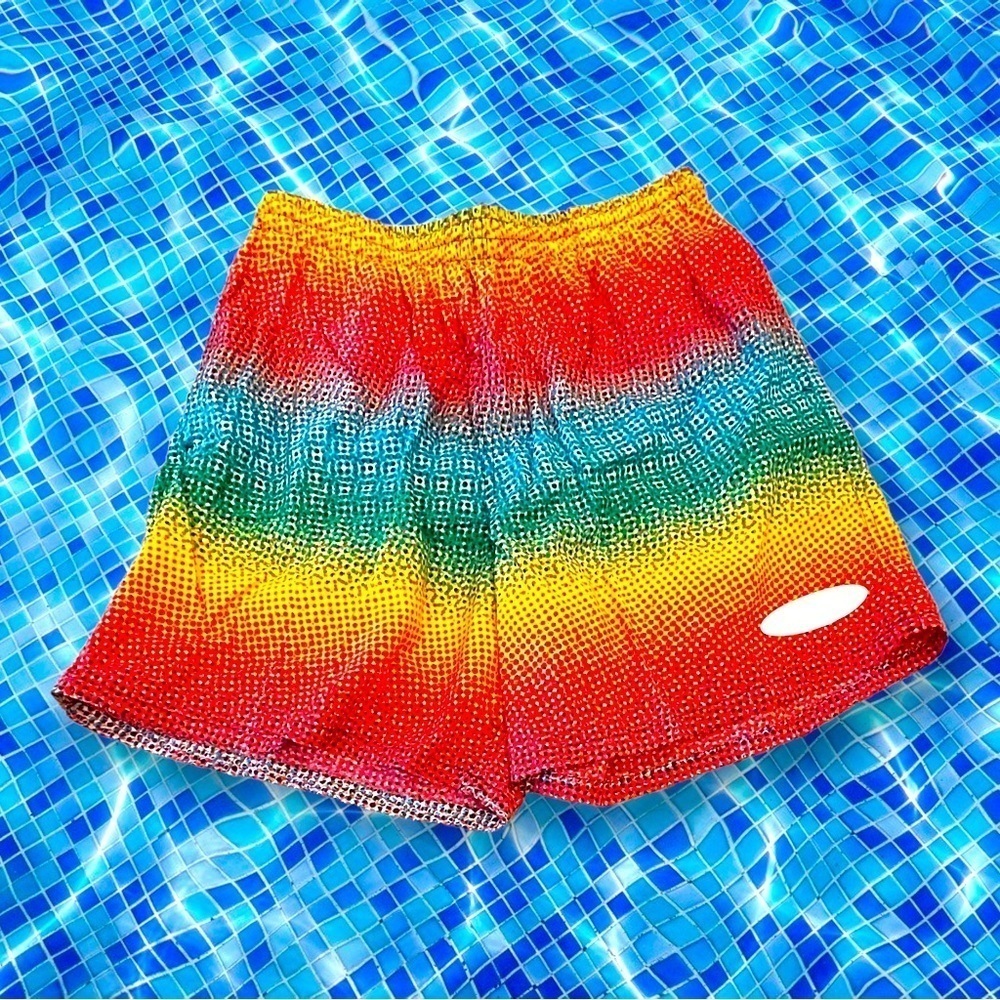 NWOT Joe Boxer Mens Size Medium Multicolor Lined Swim Shorts
